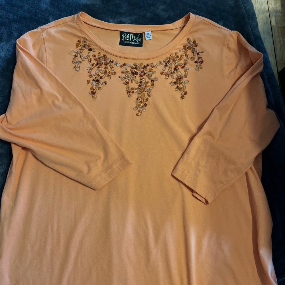 Vintage Bob Mackie 70’s/80’s shirt with embroidered stones